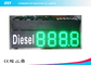Συνήθεια 10» πράσινα σημάδια τιμών βενζινάδικων ψηφιακά για να επιδείξει τις καθημερινές τιμές