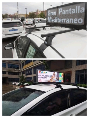 Πλήρη χρώμα P2.5 Taxi Top LED οθόνη εξωτερική υψηλή φωτεινότητα 3000nits LED οθόνη κατά τη διάρκεια της ημέρας και τη νύχτα