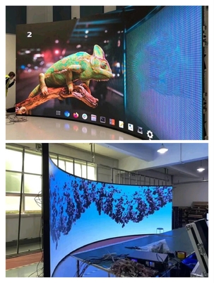 ορατή μαγνητική σχεδίαση ευέλικτη οθόνη LED P2.5 καμπυλωτή διαφήμιση οθόνη LED για συνέδριο