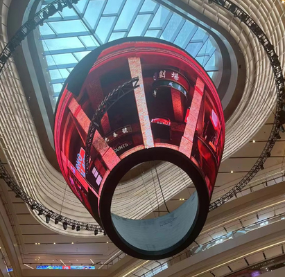 Προσαρμοσμένα P4 Curved LED Video Wall εσωτερικά Εντυπωσιακά διαφημιστικά οθόνες LED
