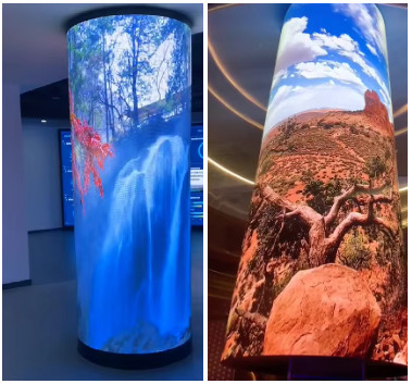 Προσαρμοσμένα P4 Curved LED Video Wall εσωτερικά Εντυπωσιακά διαφημιστικά οθόνες LED