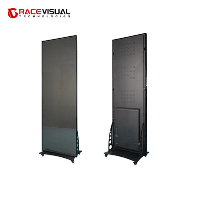 IP Series P2.5 640×1920mm Indoor LED Poster Display Μια ευπροσάρμοστη λύση οθόνης με 16bit Gray Scale και κινητή βάση τροχών