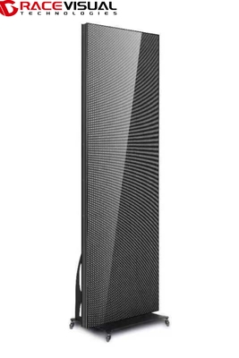 Η σειρά IP. Ηλεκτρική αφίσα LED P2.5 640×1920mm με 16bit γκρίζες κλίμακες και κινητή βάση τροχού για ευέλικτες διαφημίσεις εσωτερικού.