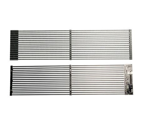 Σειρά TSF ∙ Τελική οθόνη διαφανούς LED P3.9 ∙ 7.8 3840Hz ανανεωτικό ρυθμό, πίνακες 500×1000mm, ιδανικό για οπτικά υψηλής ανάλυσης