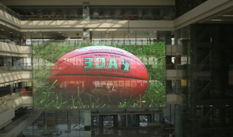 Π3.9·7.8 Διαφανής οθόνη LED 5500nits, 3840Hz, 500×1000mm Πίνακες για εσωτερικές και εξωτερικές εγκαταστάσεις