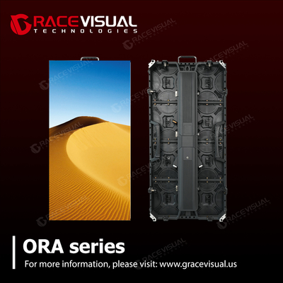 Σειρά ORA ∙ 2,6 mm-4,8 mm Πιξέλες, 7680Hz ανανεωτικό ρυθμό 4500Nits LED οθόνη με προστασία IP65 από αλουμίνιο χύτευσης και 500x1000mm Creative Arc Assembly