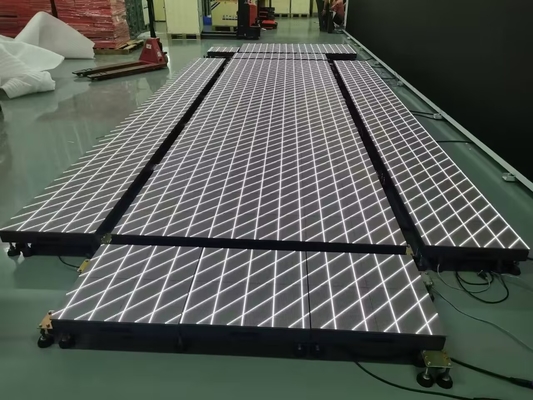 Πολυτελή φωτιζόμενα ευαίσθητα LED πλακίδια δαπέδου βίντεο Διαδραστικό LED δάπεδο χορού